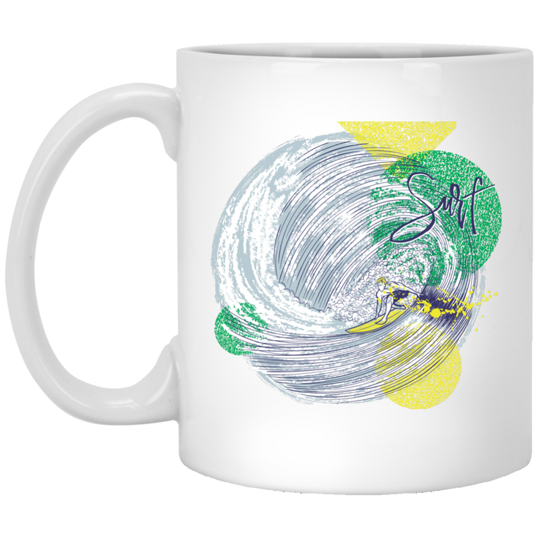 Surfing Coffee Mug - 'Wave'