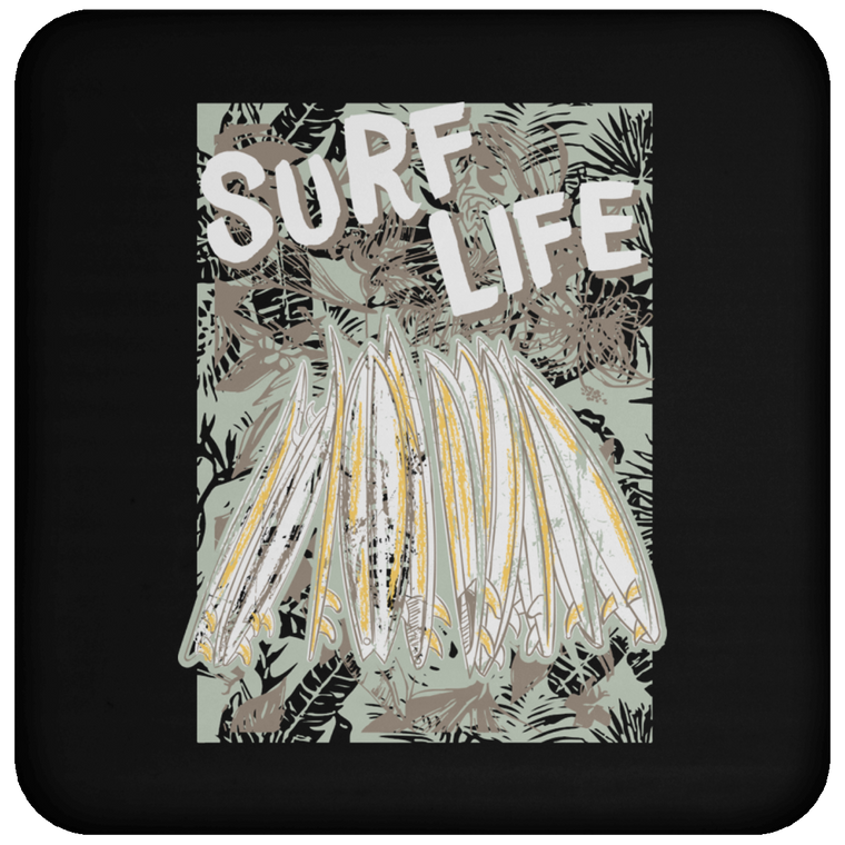 Surfing Drinks Coaster - 'SURF LIFE'