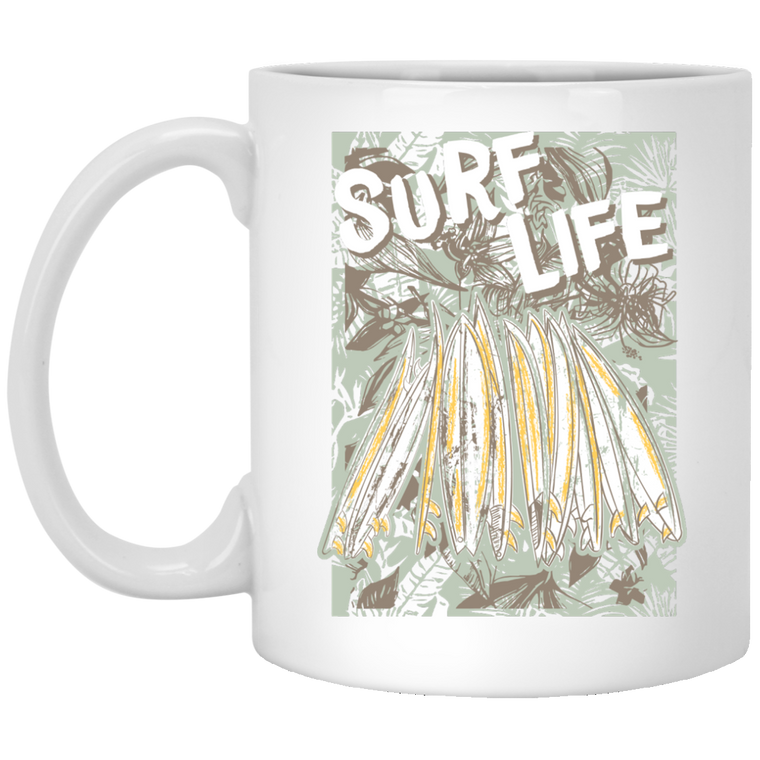 Surfing Coffee Mug - 'Surf Life'