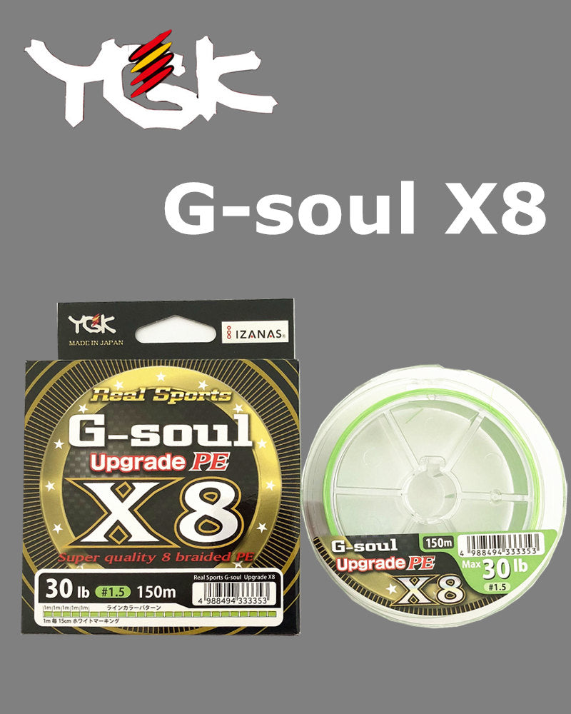 Ygk G Soul X8 Upgrade Pe 8 Braid Fishing Line Made In Japan 150m Thekingwarehouse