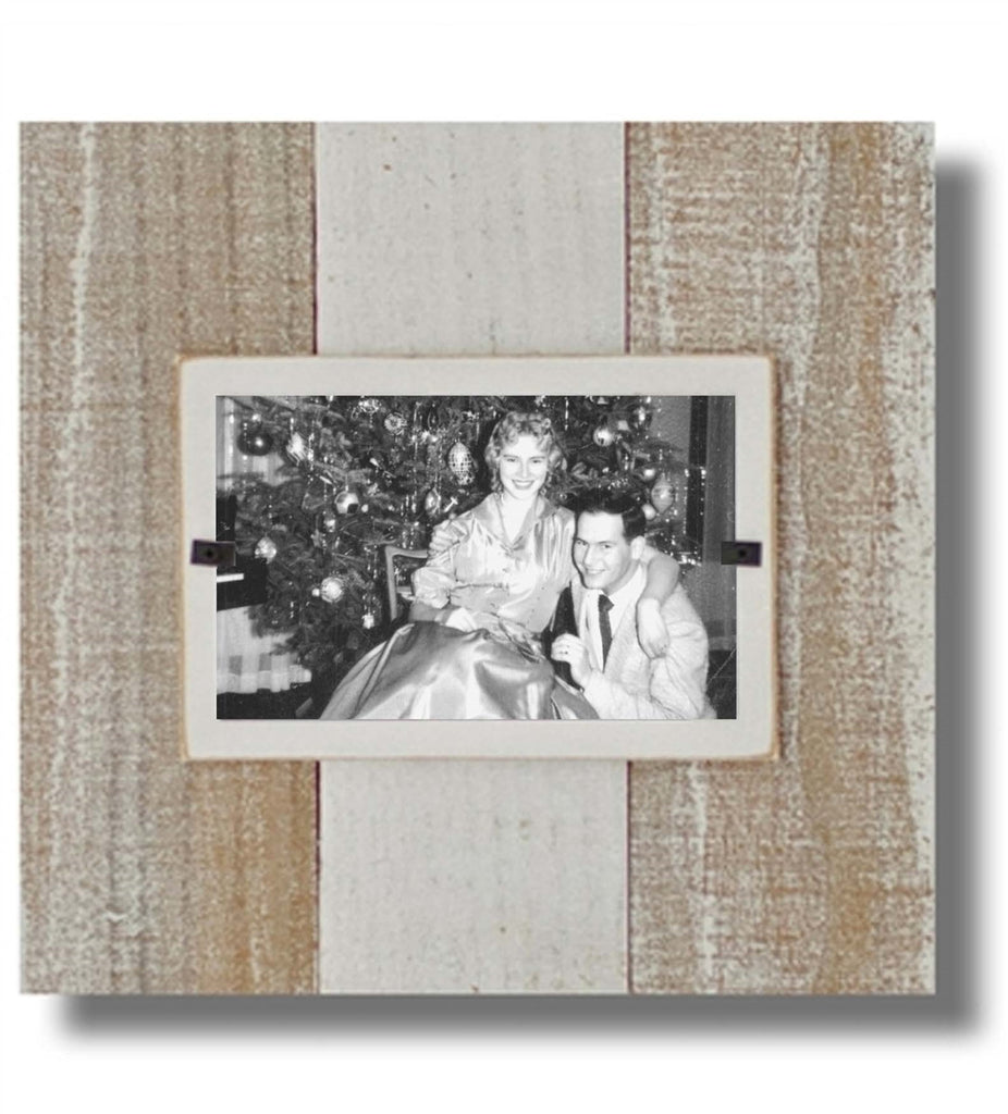 Reclaimed Wood Frame, White Wash (11 x 11)