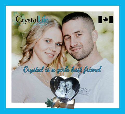 crystal life designs 3d laser etched photo crystal canada heart