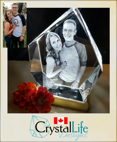 crystal life designs 3d laser etched crystal photo canada valentines iceberg