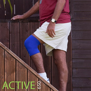 Knee pain going down stairs helped with Active650 Knee Support