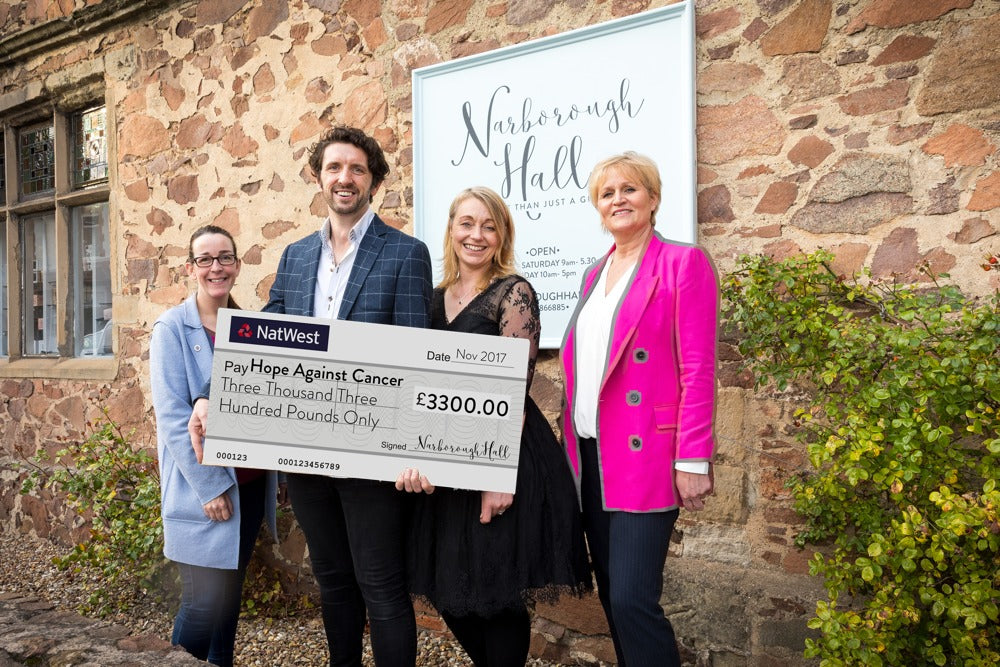 Narborough Hall Charitable Donation To Hope Against Cancer