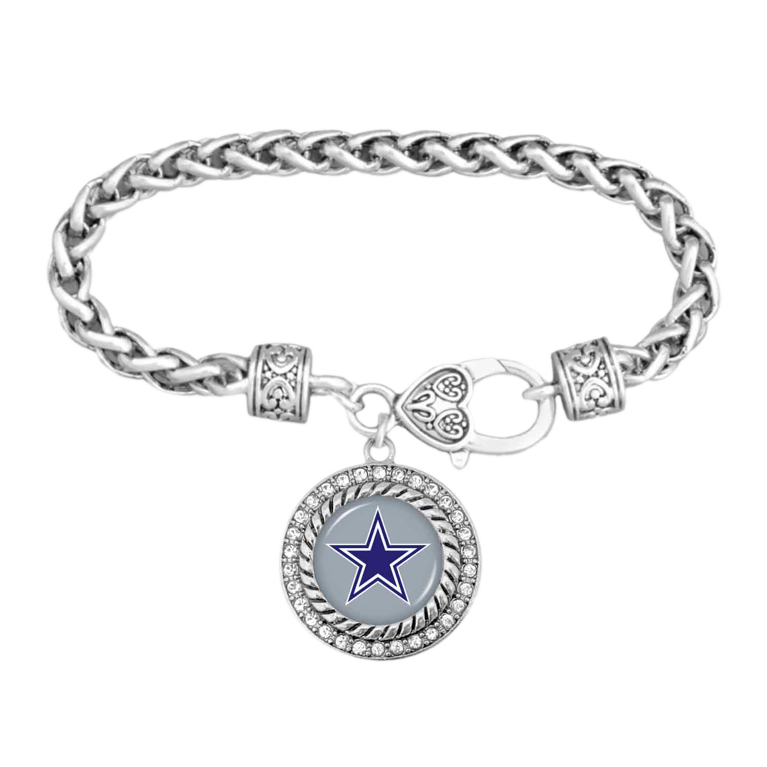 Baublebar Dallas Cowboys NFL Silver Tennis Bracelet - Dallas Cowboys