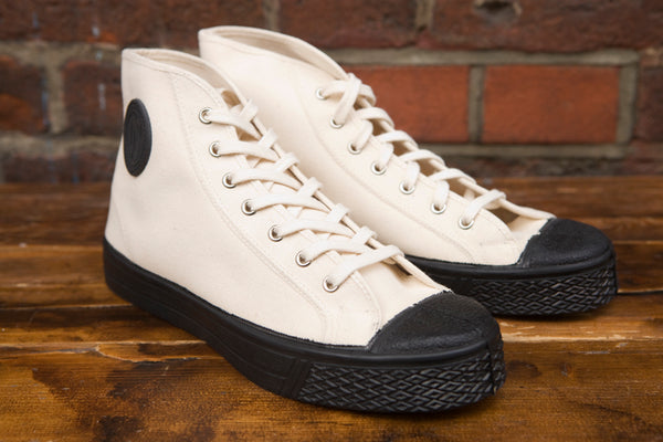 Rubber Co High Top Sneaker - Off White 