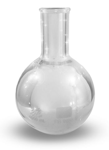 500mL Silvered Glass Flat Bottomed Boiling Flask - Vases and Home Decor