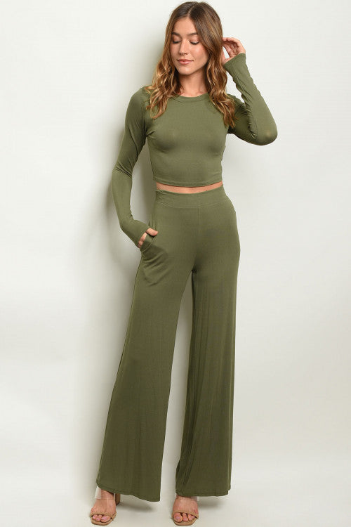 pants and crop top set formal