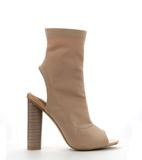 On The Scene Pep Toe Nude Bootie