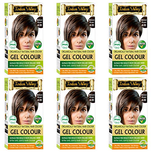 INDUS VALLEY ammonia free Natural OTP hair color medium brown  Pack –  Stuff From India