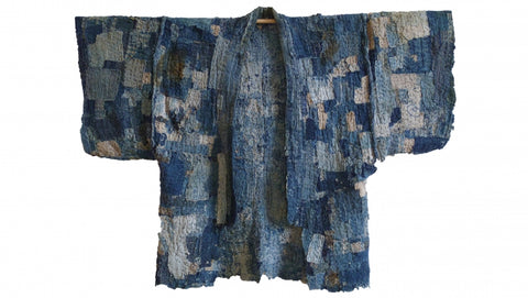 an example of authentic Japanese Boro Jacket from Edo period.