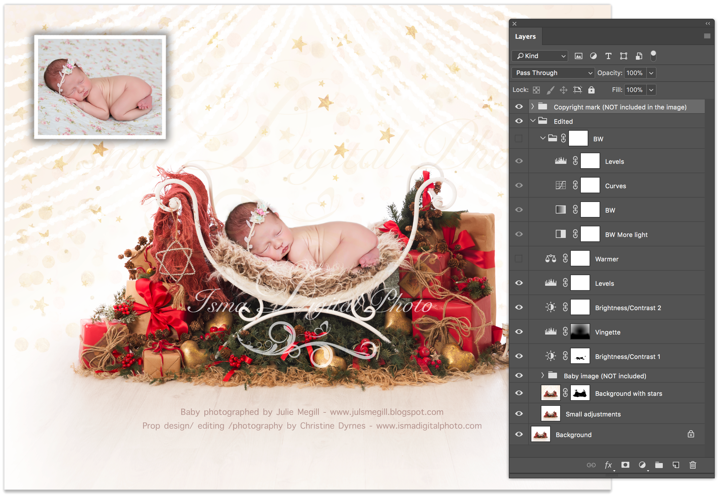 Digital Backdrop /Props for Newborn /baby photography - High resolution digital backdrop /background - one JPG and one PSD file with layers