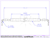 UV Curing Lamp - Hanovia Part # 6848A441 UV Curing Lamp Bulb
