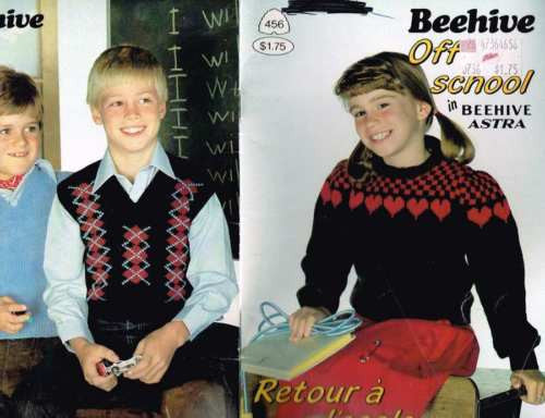 fair isle heart sweater