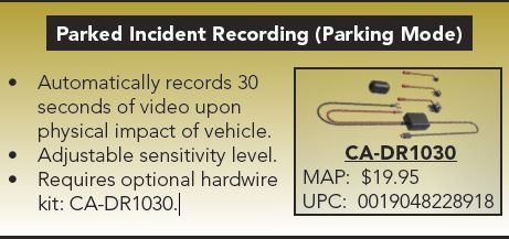 Parked Incident Recording - Parking Mode