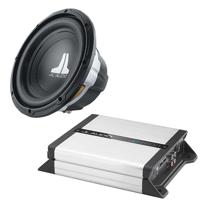 JL Audio JD250/1 Class Amplifier + 10W0v3-4 10" Subwoofer Bundle