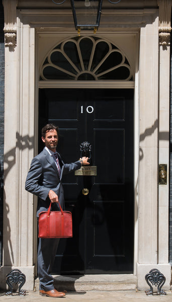 Elvis & Kresse Compact Briefcase at Downing Street