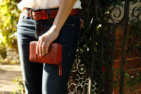 Elvis & Kresse Ladies purse made from decommissioned fire-hose