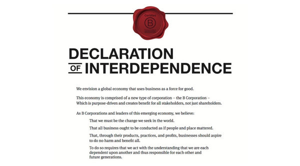 B Corp Declaration of Interdependence