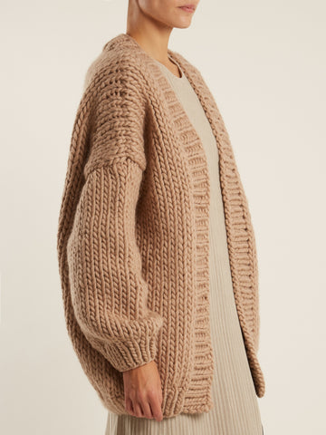 MATCHES FASHION The Cardigan balloon-sleeved wool cardigan