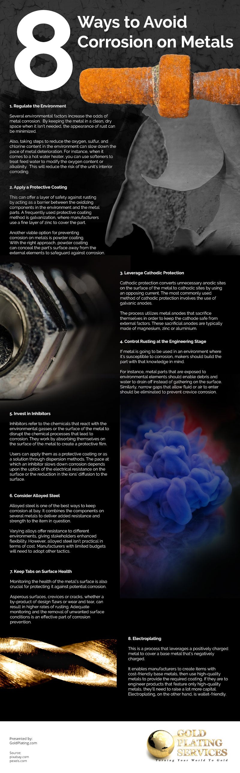 8 Ways to Avoid Corrosion on Metals [infographic]