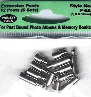 POST EXTENDERS PIONEER Extension Posts 5mm 8mm 12mm Album Scrapbooking Book