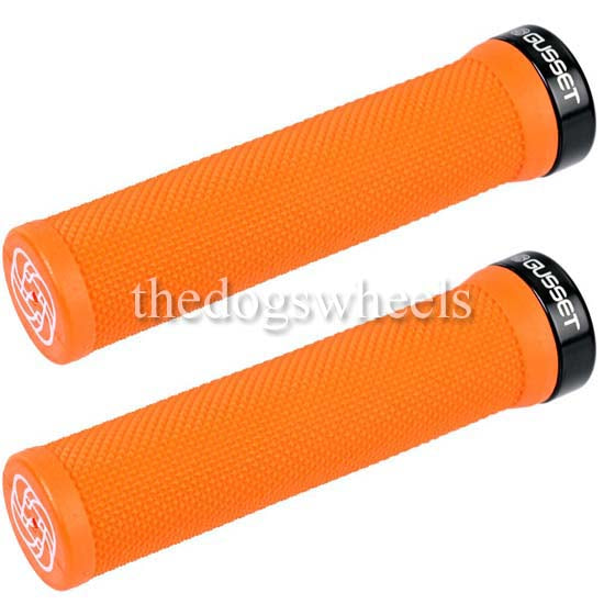 orange bike grips