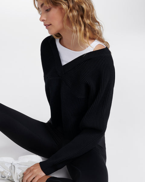 超可爱の Two IIMIIY2 FREE wEb Knitting double-layer knit — sweater