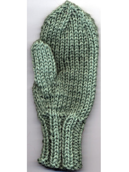 knitting mittens with 2 straight needles