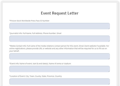 event request form