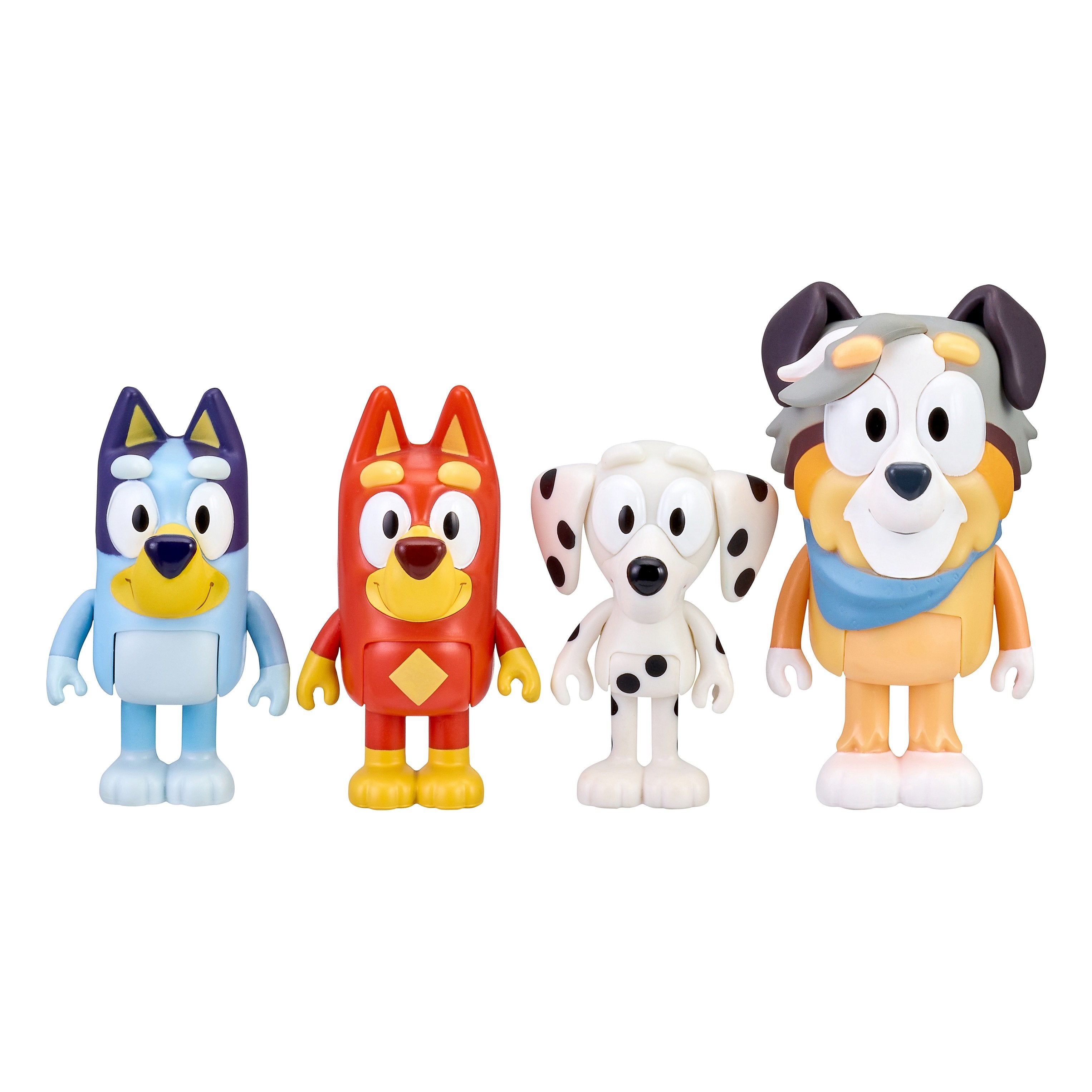 Bluey & School Figure 4-Pack School: Figures - Bluey, Chloe, Calypso & Rusty