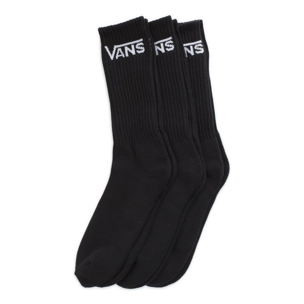 vans black crew socks