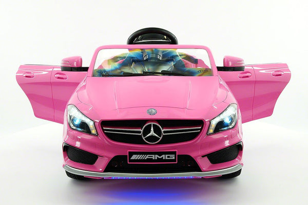 pink mercedes kid car