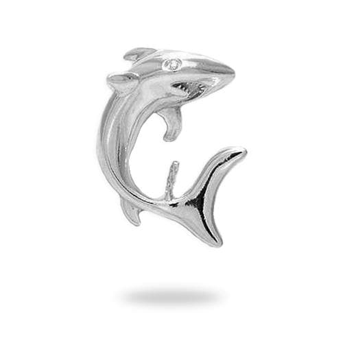 89898 30X Beach Sea Ocean Theme Antique Silver Alloy Big Shark Fin Fish Pendant