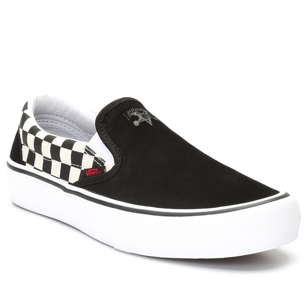 vans slip on checkerboard thrasher