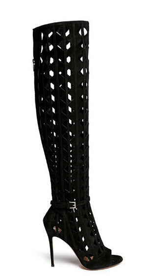 gladiator boots knee high