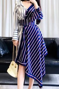 asymmetrical shirt dress