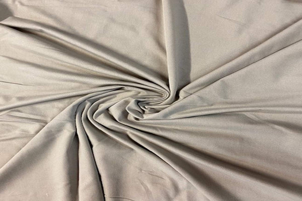 Light Copper Color Plain Cotton Satin Lycra Fabric (Width 42
