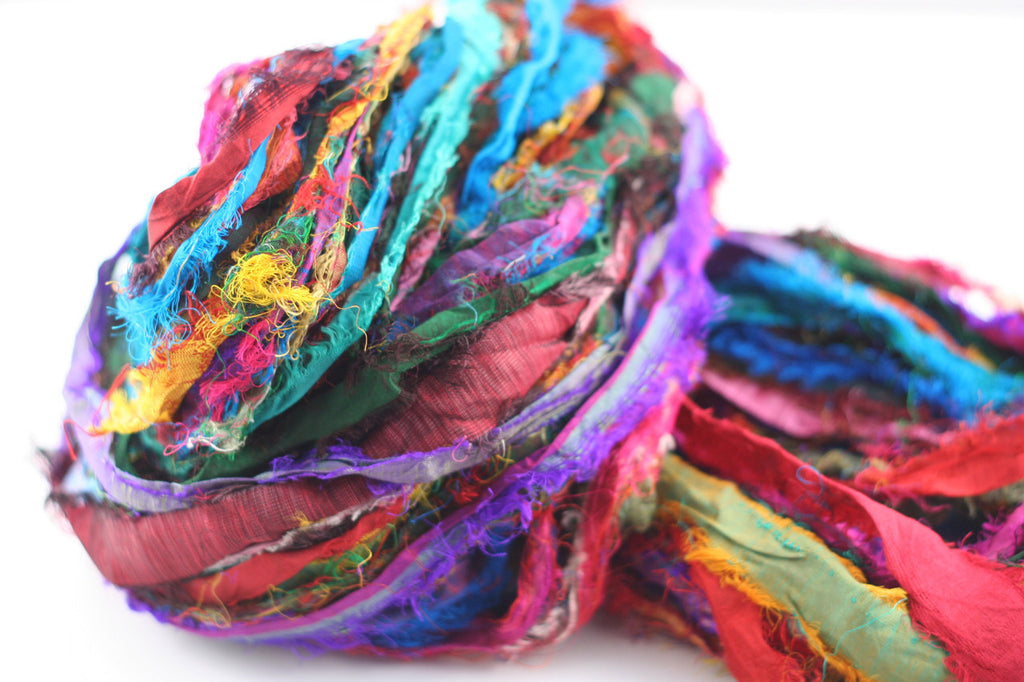 multicolored yarn skein