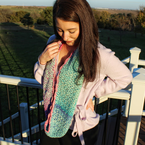Finished - Mermaid Vibes infinity scarf