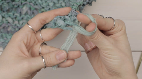 How To Make + Add Fringe To Your Next Knit Or Crochet Project Step 7 