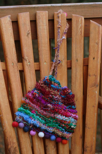 yarn bag over a chair