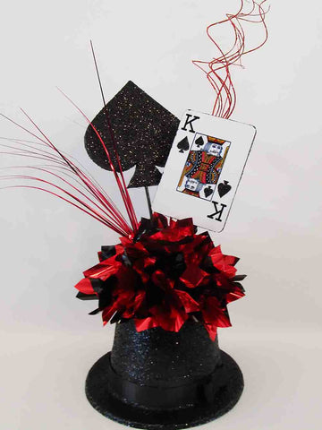 casino playing card centerpiece - Designs by Ginny