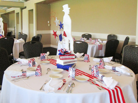 Lincoln Day Dinner Table Decor