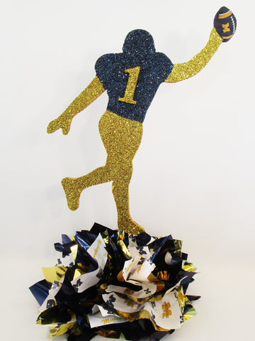 University of Michigan custom tissue base and large football player - Designs by Ginny