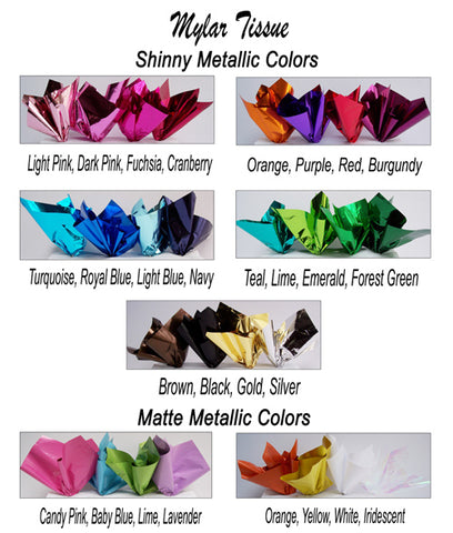 metallic tissue colors - designs by ginny