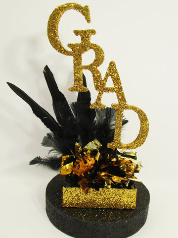 Grad with feathers, Graduation Centerpiece - Designs by Ginny