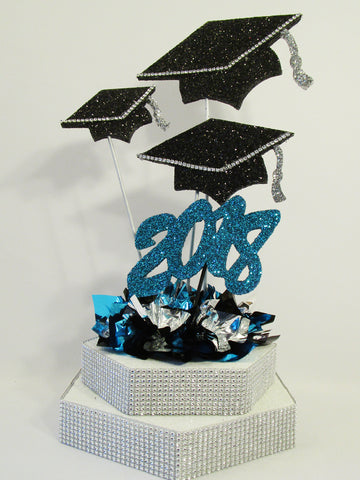 Grad Caps 2018 Graduation Centerpiece - Designs by Ginny