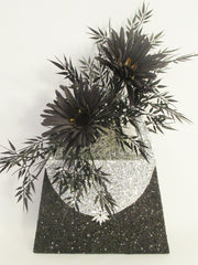 Black and Silver purse centerpiece - Designs by Ginny